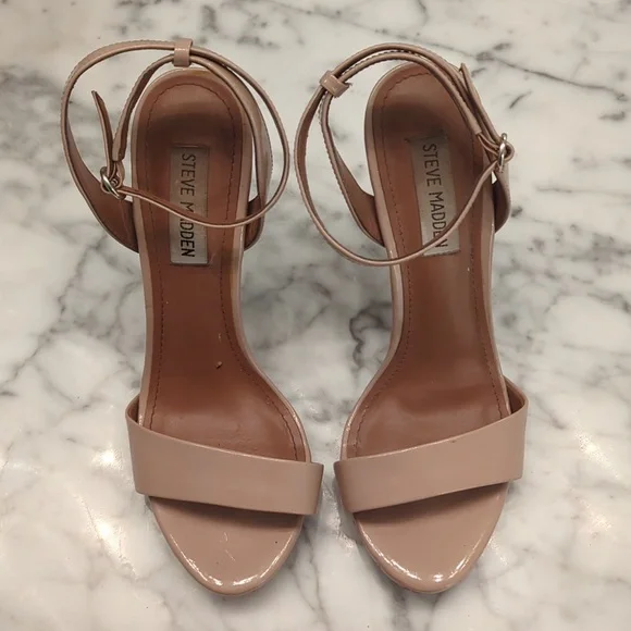 Steve Madden Reno Nude Heels - Picture 5 of 11